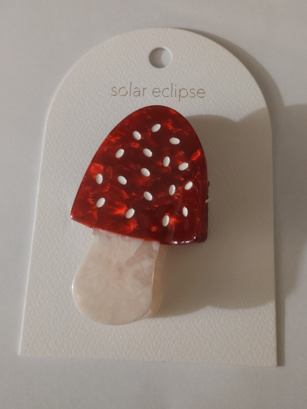 BNWT Solar Eclipse Fall Mushroom Small Hair Claw Clip